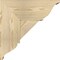 Ekena Millwork Traditional Traditional Rough Sawn Bracket w/ Offset Brace, Douglas Fir, 8"W x 18"D x 18"H BKT0806X18X18TRA01RDF - alternate 2